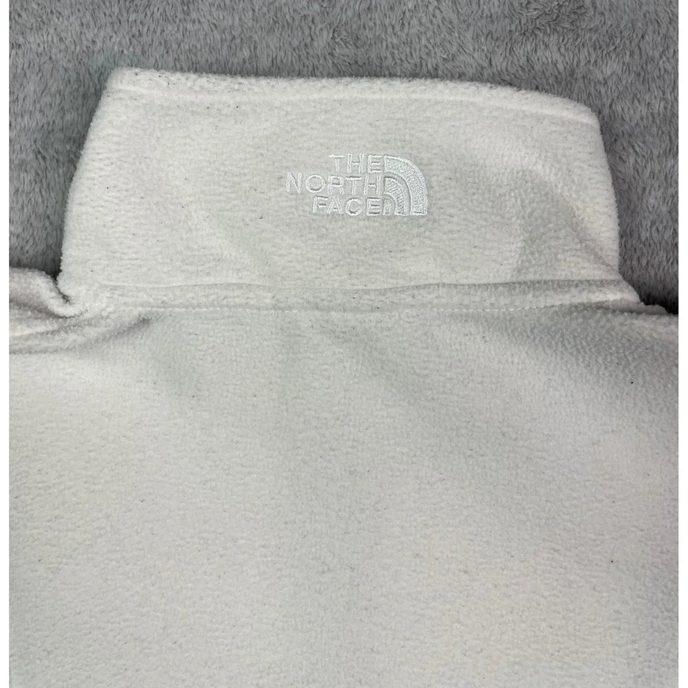 The North Face Men's Small TKA Attitude Full Zip Fleece Jacket White Black